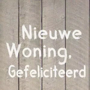 nieuwe woning