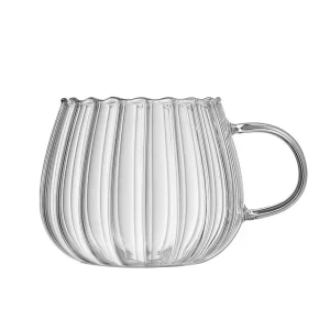 Riffel kopjes borosilicaatglas – 400 ml