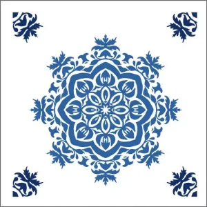 Delftsblauw wenskaart – tegel – 6 stuks