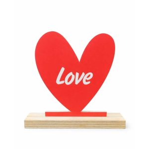 Decoplaatje – hart met houder