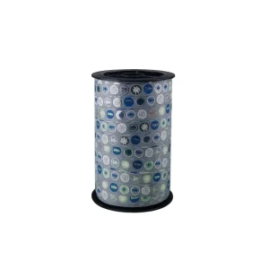 Krullint – Kerstsymbolen – Blauw/Zilver