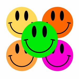 Etiketten – Smiley – Mix – 250 Stuks