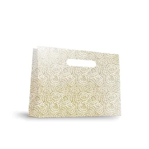 Papieren Tas (M) – Golden Swirl – 33x43x17cm