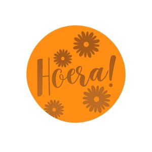 Etiketten – Hoera! – 250 Stuks