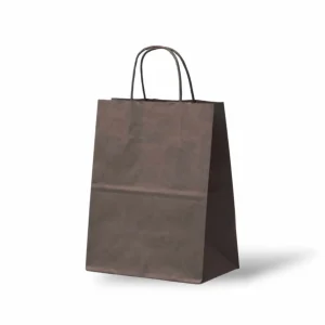 Papieren Tas (M) – Chocoladebruin – 100 Stuks