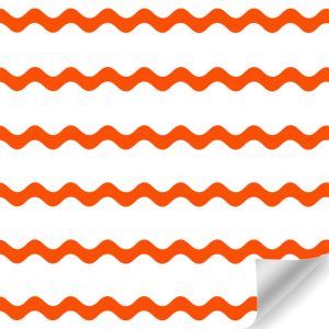 Papierrol – Oranje zigzag – 50 cm x 100 meter