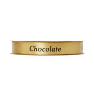 Satijnen lint – “Chocolate” – goud