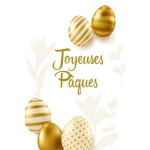 Cadeaukaartje – “Joyeuses Pâques” – 20 stuks