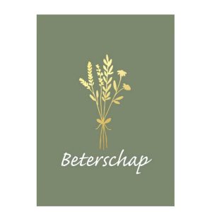 Wenskaart – “Beterschap” – 6 Stuks (incl. Envelop)