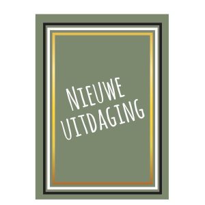 Wenskaart – “Nieuwe Uitdaging” – 6 Stuks (incl. Envelop)