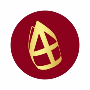 Etiketten – Mijter Sinterklaas – Bordeaux – 250 Stuks
