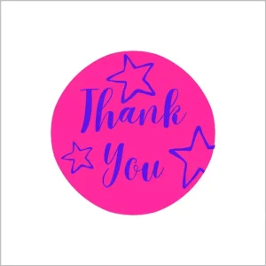 Etiketten – Thank You – 250 Stuks
