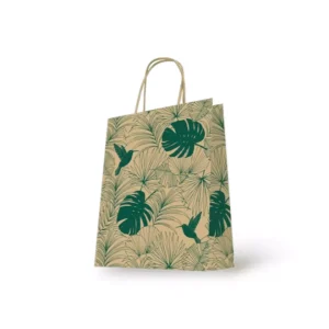 Papieren Tas (M) – Tropical Leaves – 100 Stuks