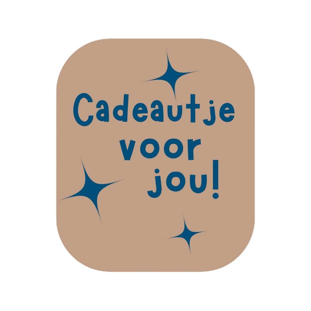 Etiketten – Cadeautje voor jou – Kraft – 250 Stuks