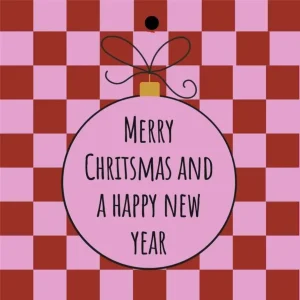 Cadeaukaartje – “Merry Christmas and…” – 20 Stuks