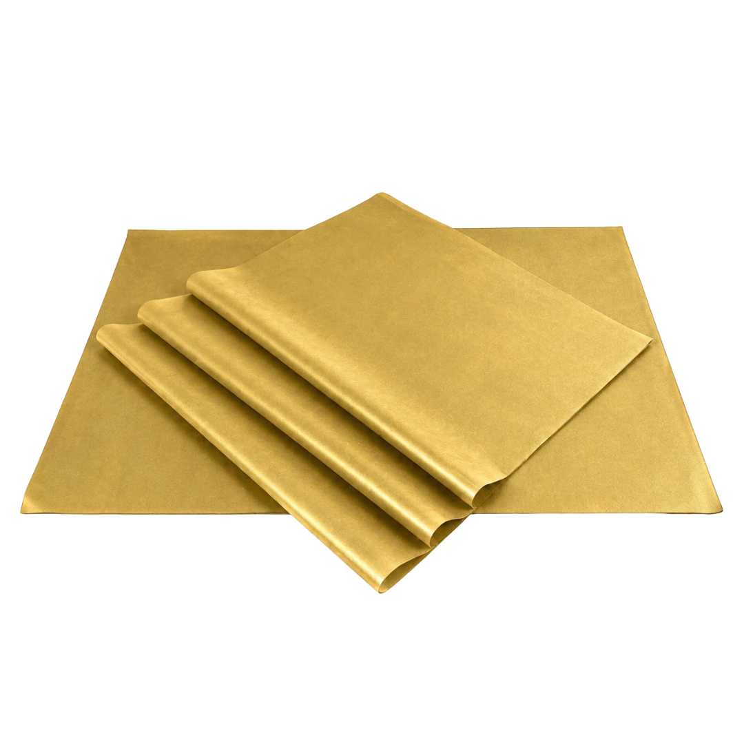 Zijdevloei – 240 vel – 50x70cm – metallic – goud - Afbeelding 2