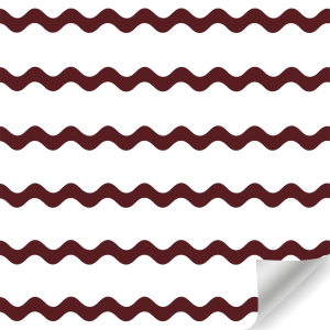 Papierrol – Bordeaux zigzag – 50 cm x 100 meter