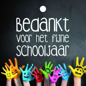 Cadeau kaartjes – 20 stuks – fijne schooljaar – handjes
