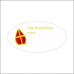 Etiketten – van sint voor – 500 stuks
