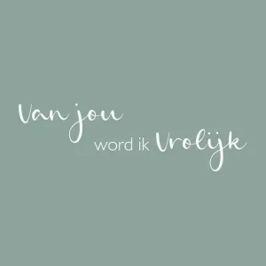 Joy wenskaart – van jou word ik vrolijk – 6 stuks