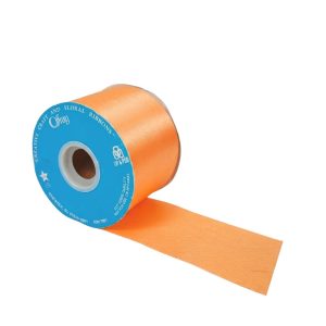 Acetaat Satijn – oranje – 45 meter