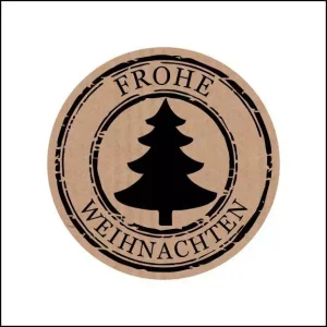 Etiketten kraft – frohe weihnachten – 500 st