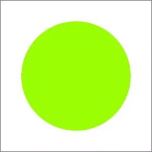 Etiketten rond 35mm | fluor groen | 1000 stuks