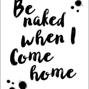 Connect wenskaart – be naked when I come home – 6 stuks