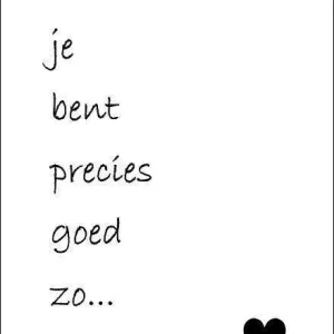Connect wenkaart – je bent precies goed zo – 6 stuks