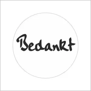 Etiketten – Bedankt – 500 stuks