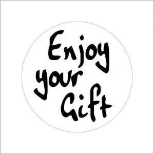 Etiketten – Enjoy your gift – 500 stuks