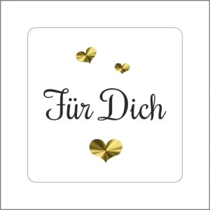 Etiketten – Für dich – 500 stuks