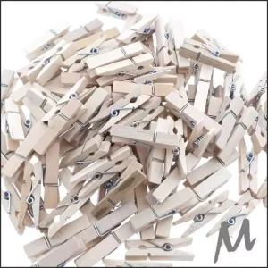Knijpers – naturel – 35mm x 10mm – 100 stuks