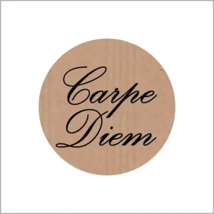 Etiketten – Carpe diem – rond 35 mm – 500 stuks