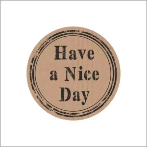 Etiketten – Have a nice day – rond 35mm – 500 stuks