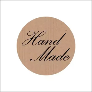 Etiketten – Hand made – rond 35mm – 500 stuks
