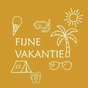 Wenskaarten – Fijne vakantie – 6 stuks