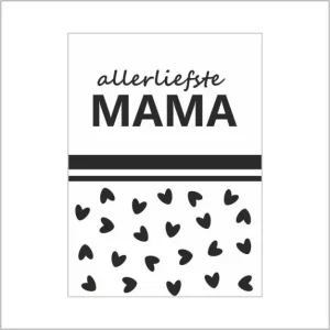 Link wenskaart – allerliefste mama – 6 stuks