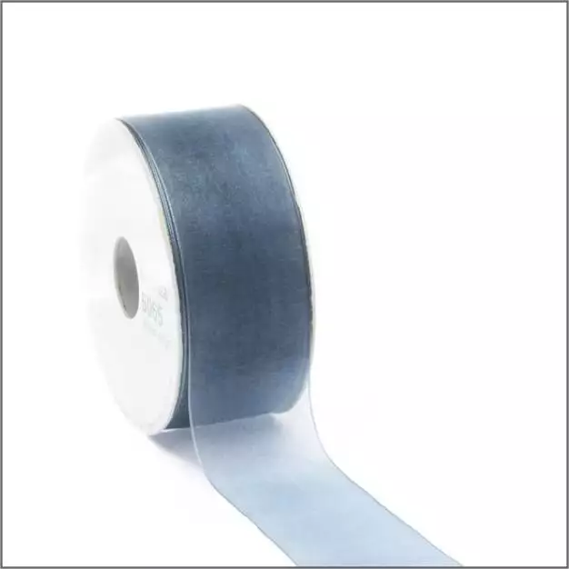 Organza lint – turquoise – 25mm x 25m