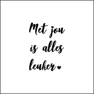 Together wenskaart –met jou is alles leuker – 6 stuks