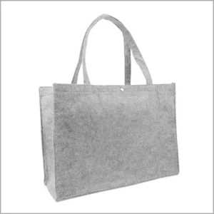Vilten tas groot – lichtgrijs – 10 stuks