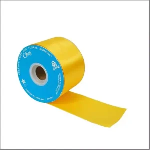 Acetaat Satijn – geel – 45 meter