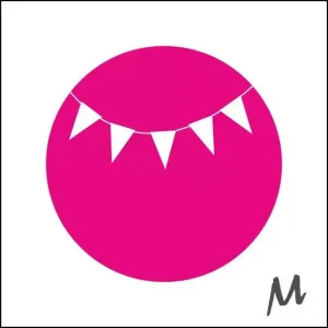 etiket slinger pink – rol van 500 stuks