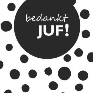 Wenskaarten -bedankt juf – 6 stuks