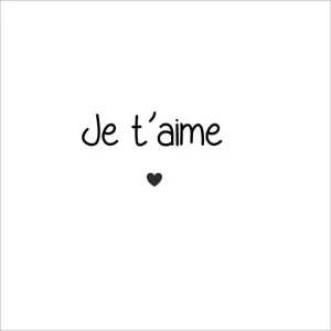 Together wenskaart – je t’aime – 6 stuks