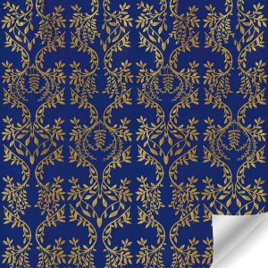 Papierrol – Botanisch Blauw – 50 cm x 100 meter