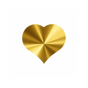 Etiketten – hart klein goud – 500 stuks