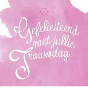 gefeliciteerd met jullie trouwdag